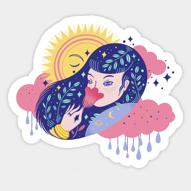 Summer rain Sticker by Paolavk